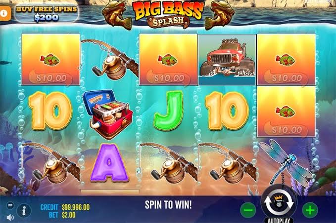 Big Bass Splash free spins bonus round with money fish symbols